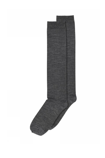 MP Denmark, Wool/cotton knee socks, Dark Grey melange